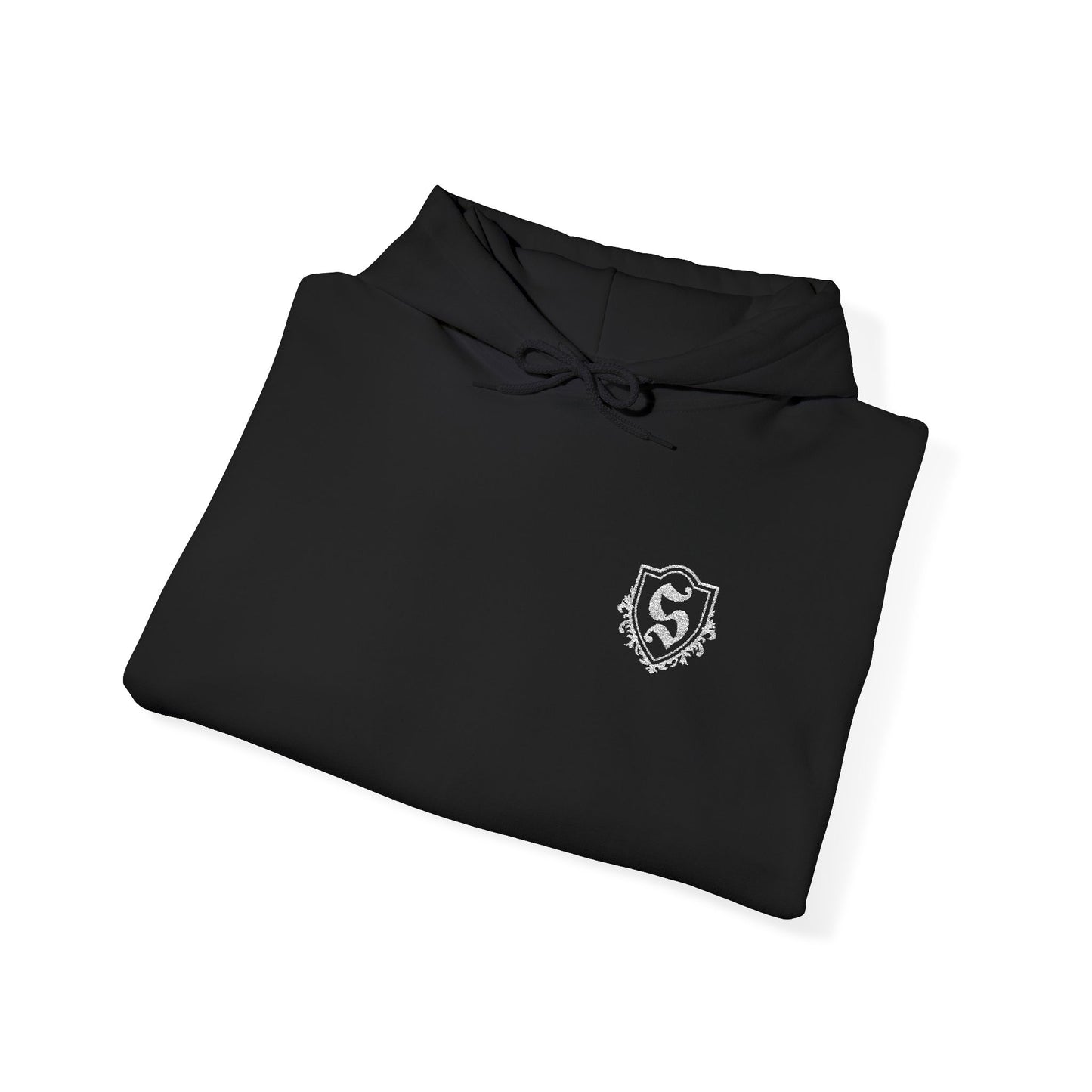 Black Hooded Signature Logo Sweatshirt