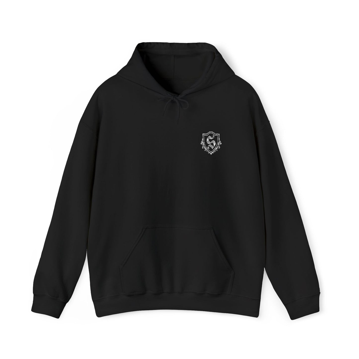 Black Hooded Signature Logo Sweatshirt